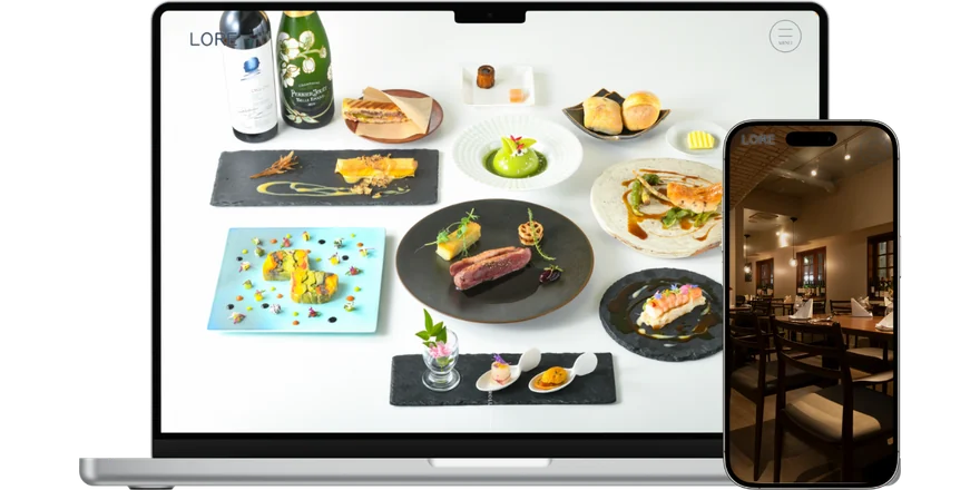 制作実績:飲食店ホームページ