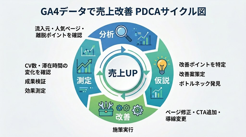 GA4データを売上改善に活かす実践テクニック