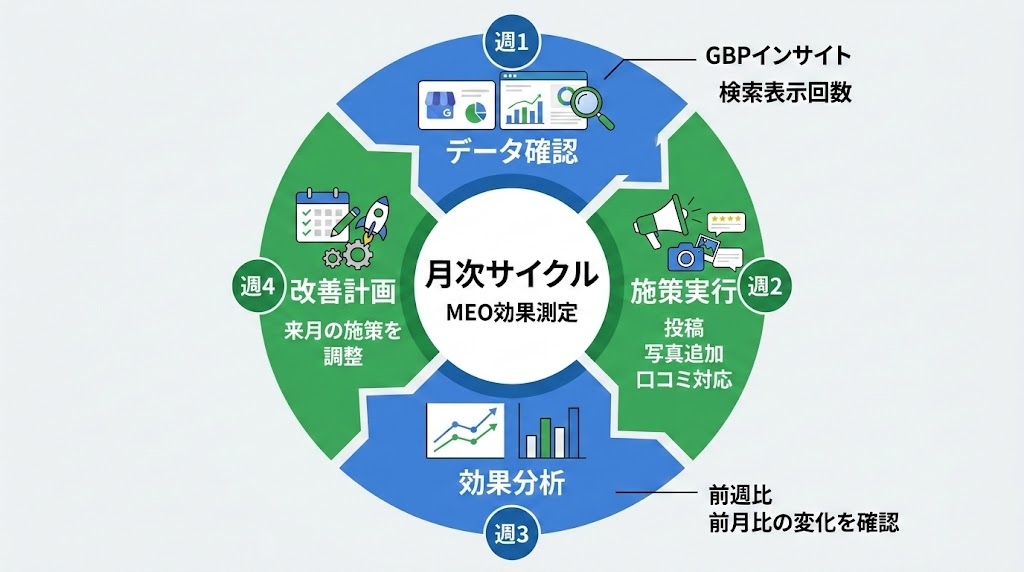 MEO対策の効果測定と改善サイクル