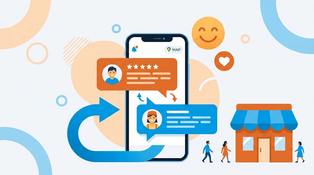口コミ返信で集客効果を2倍にするコツの図解